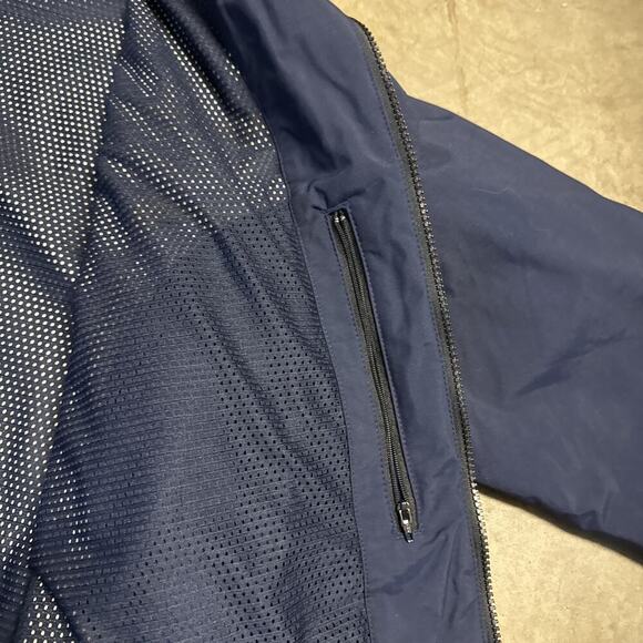 Eddie Bauer Men’s Plus Weatheredge Waterproof Rain Hooded Blue Jacket Size M - Picture 12 of 15